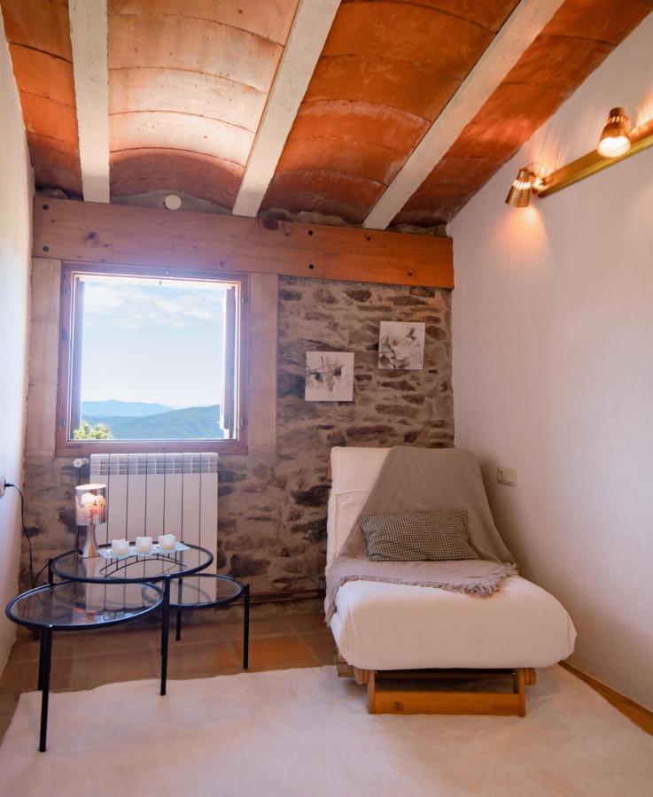 Apartamento Duplex Rural Con Chimenea Y Vistas Panoramicas Desde La Cama Sant Marti Sacalm Exteriör bild